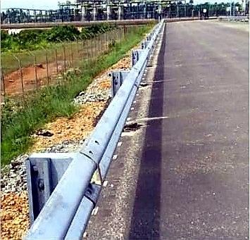 Guide rails installed